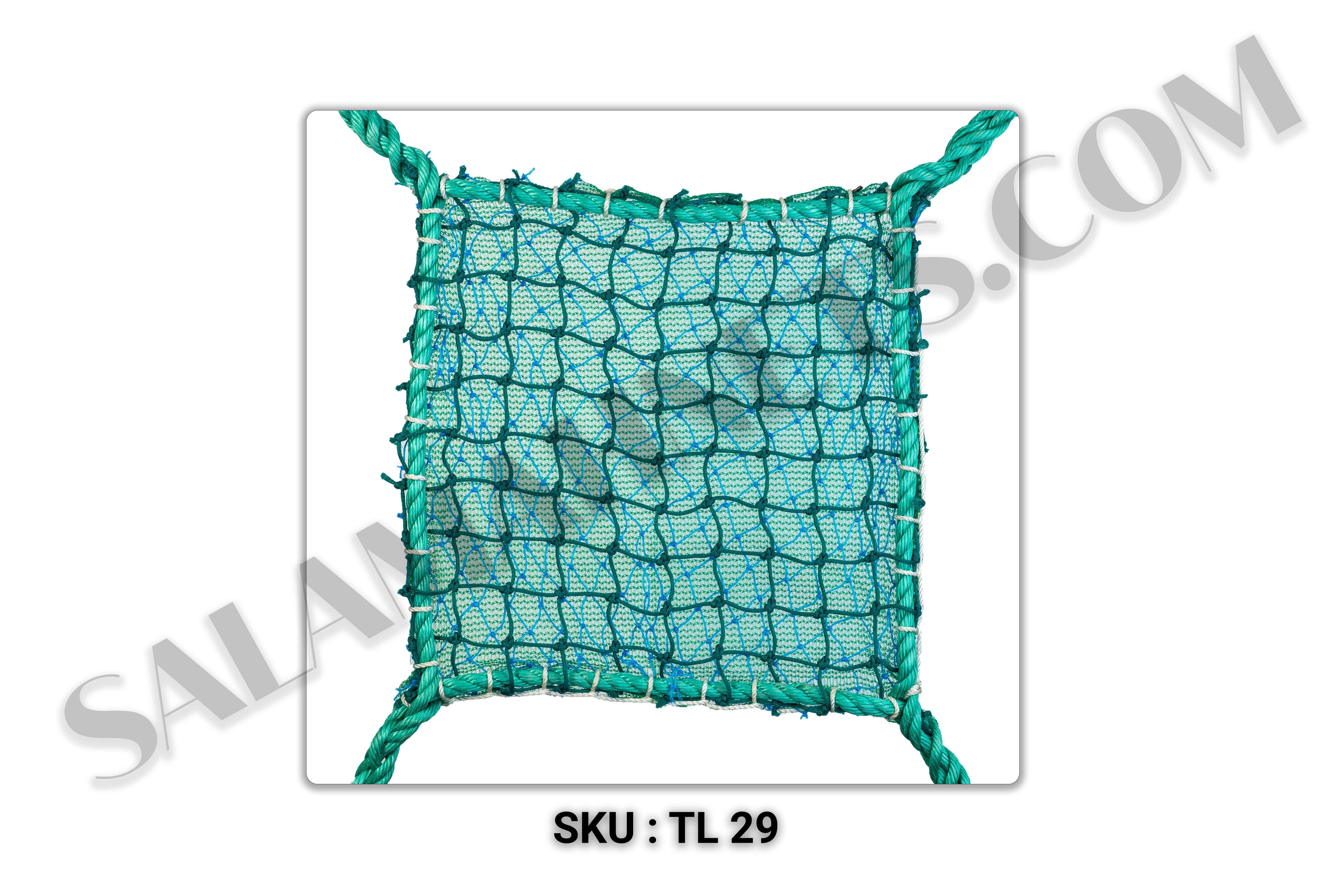 2.5MM braided,35MM Mesh Plus Fish Net with Monofilament Triple Layer Safety Net