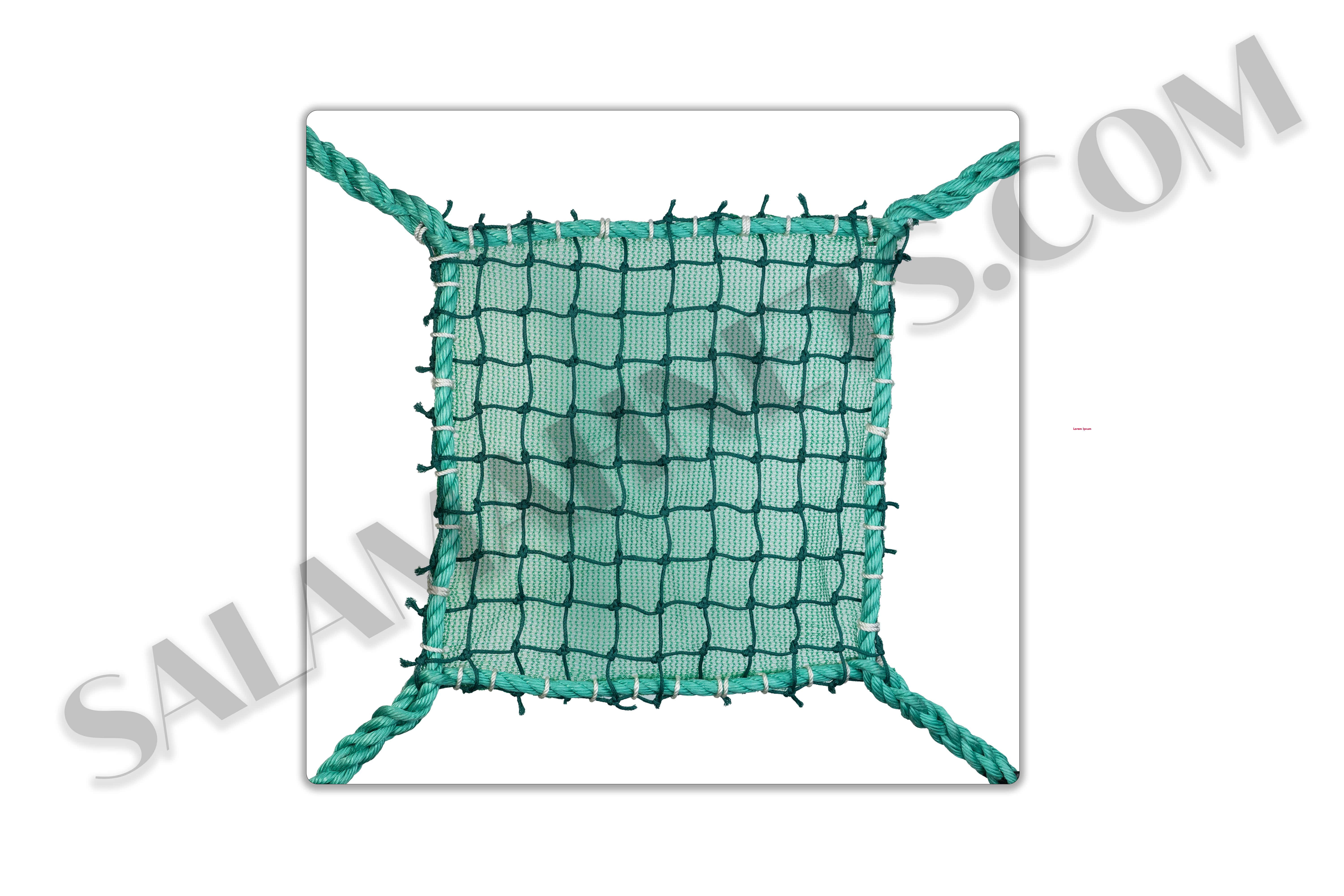 2.5mm Braided, 35 mm mesh, Double Layer with Monofilament Safety Net