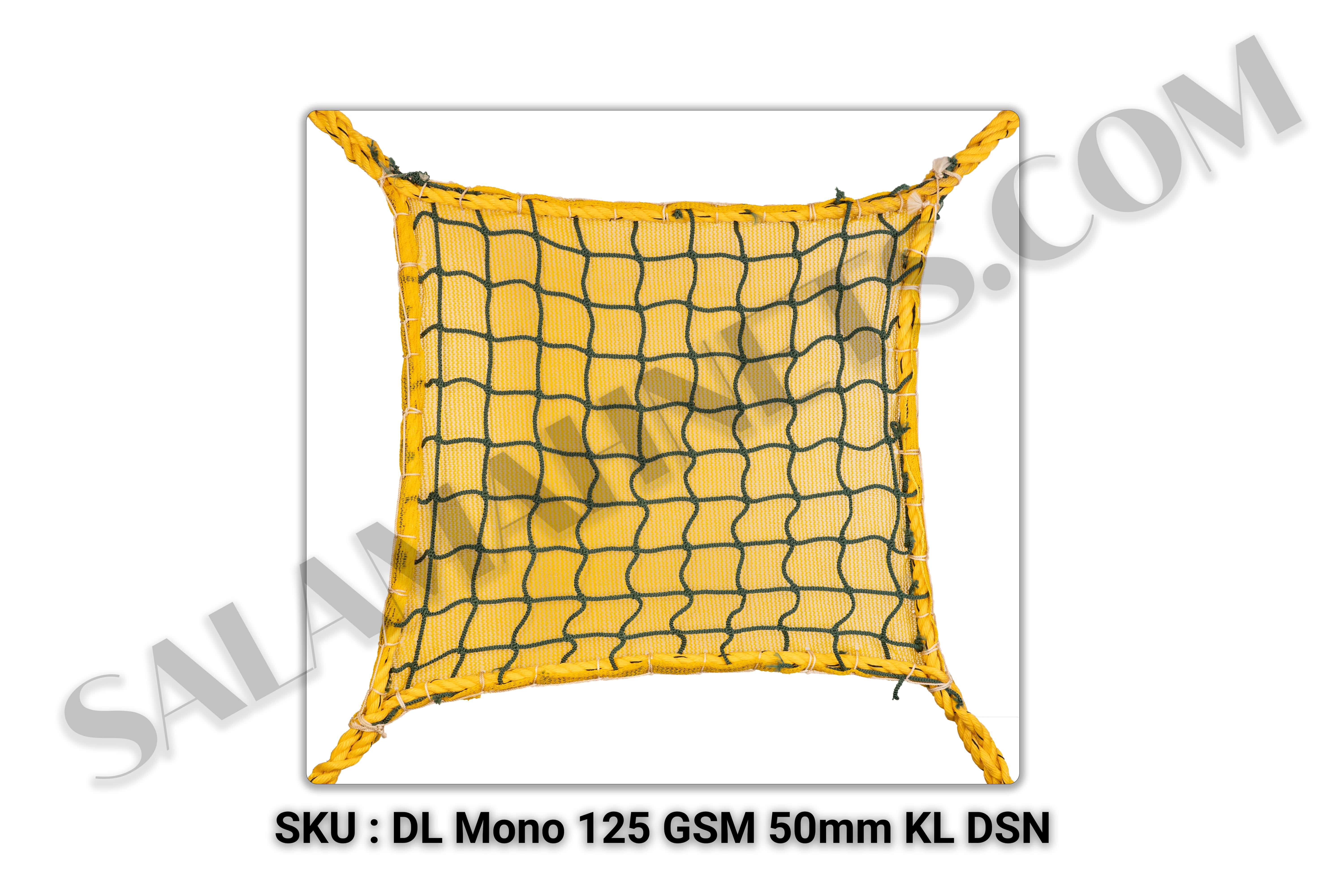 3MM twine with 50MM knotless DSN Double Layer with Monofilament Safety Net