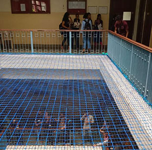 5mm Braided, 100 mm mesh, Double Layer with 2.5mm twine, 50mm braided Safety Net