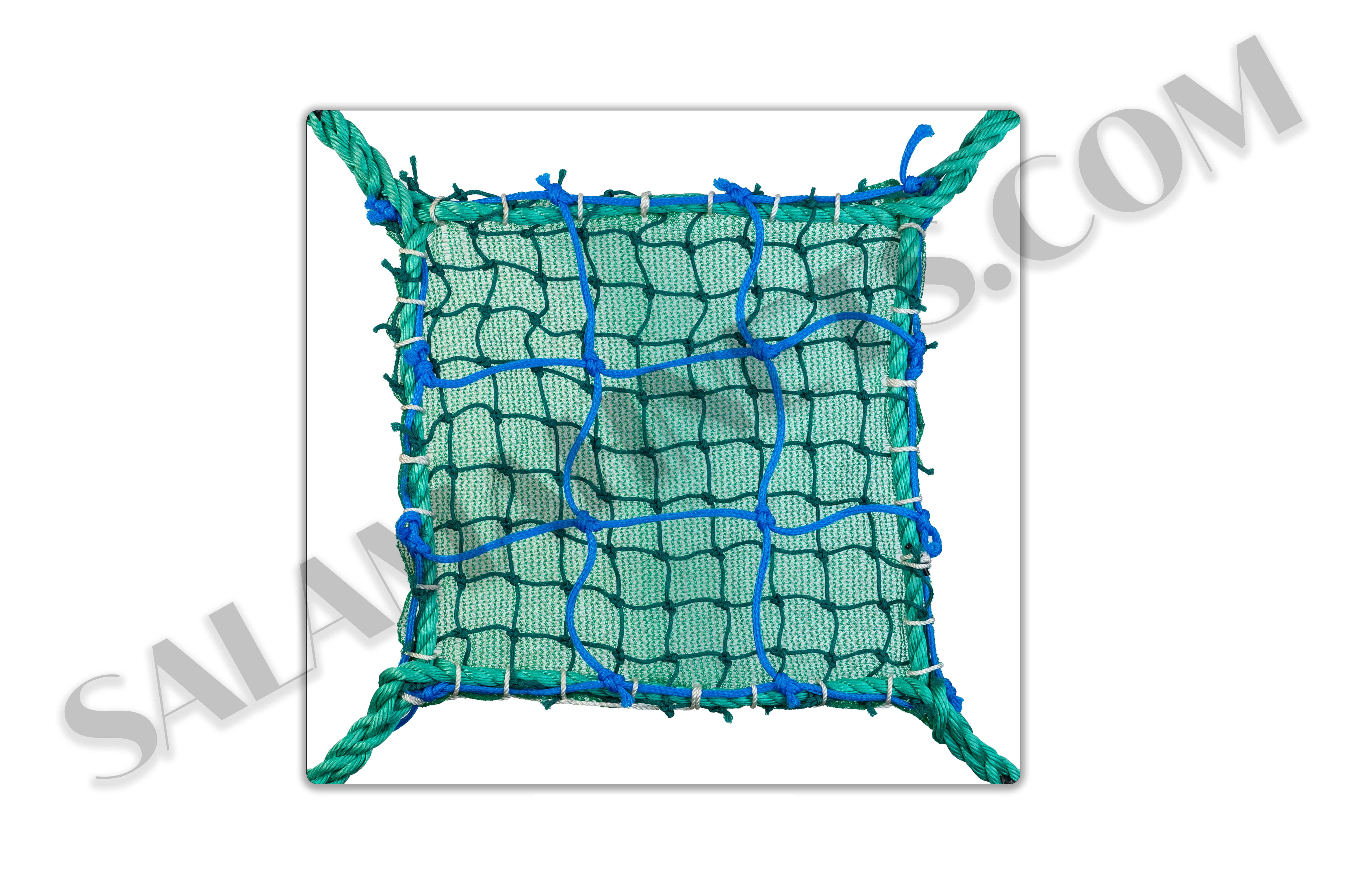 5mm Braided, 100mm mesh Plus 2.5mm Braided, 50mm mesh Plus Monofilament Triple Layer Safety Net