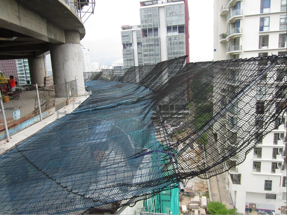 5mm Braided, 100mm mesh Plus 2.5mm Braided, 50mm mesh Plus Monofilament Triple Layer Safety Net