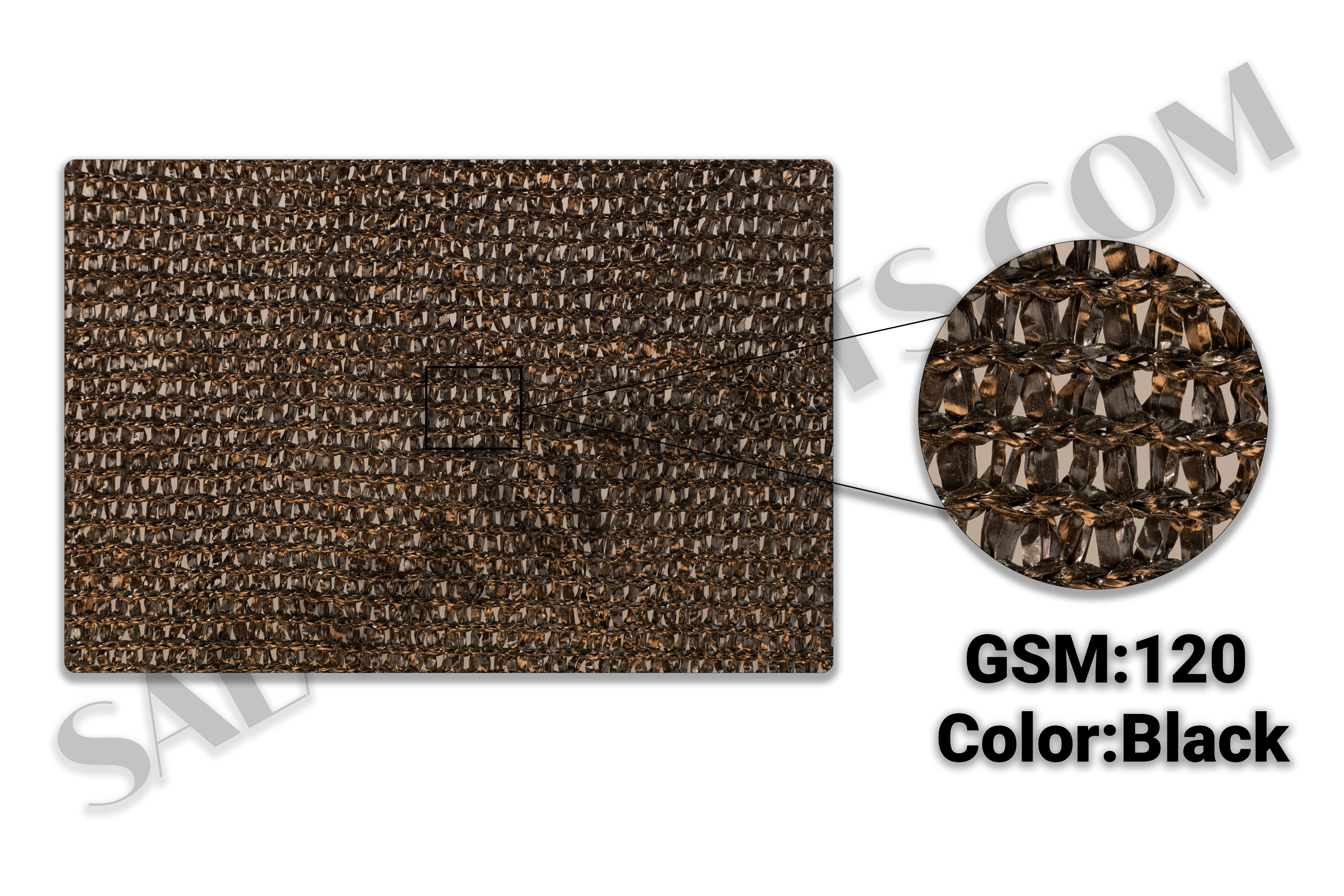 Salamah Black Agro Shade Net | 90% Shading | 120 GSM