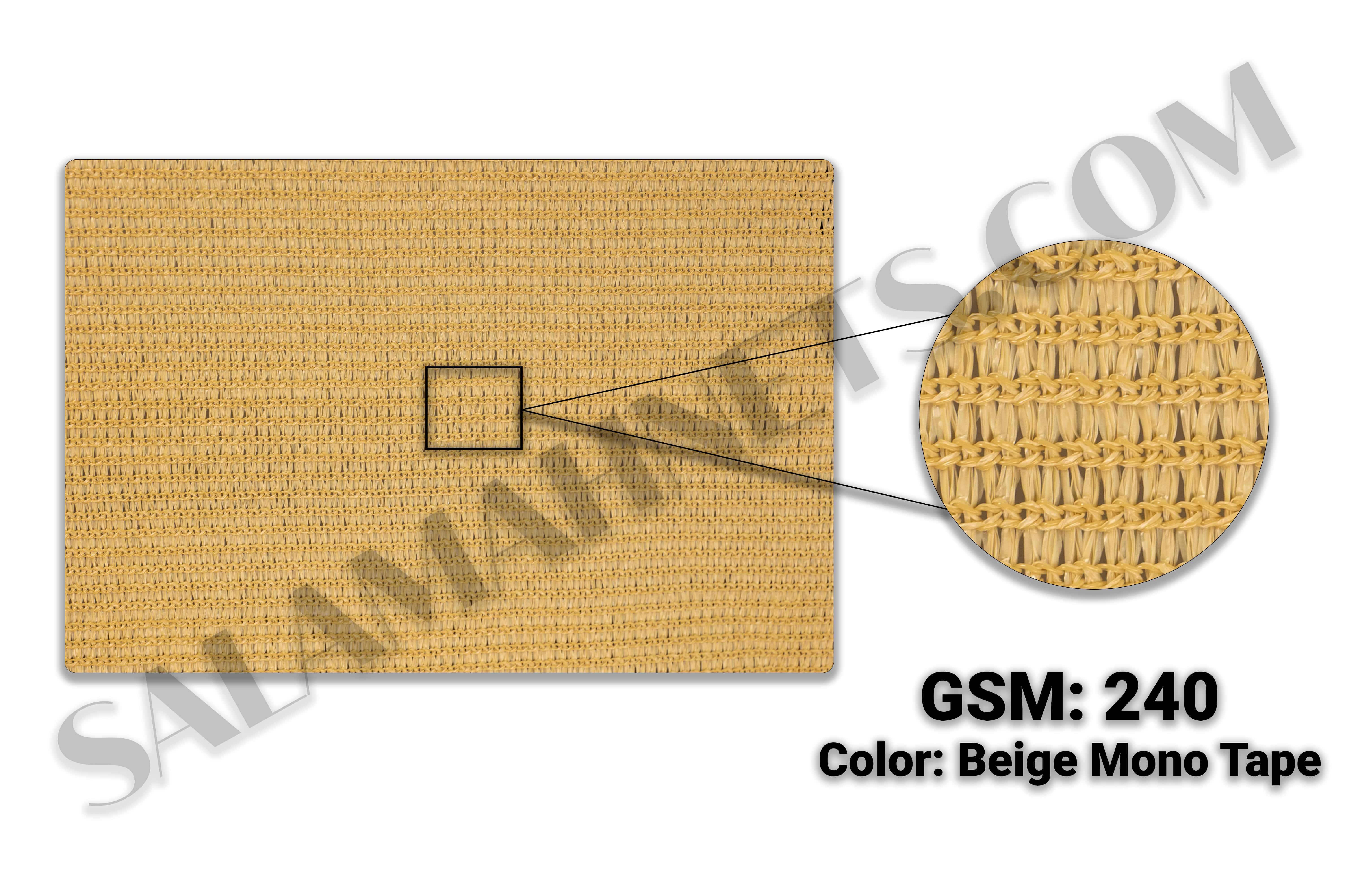 Salamah Agro Mono Tape Beige Shade Net | 240 GSM
