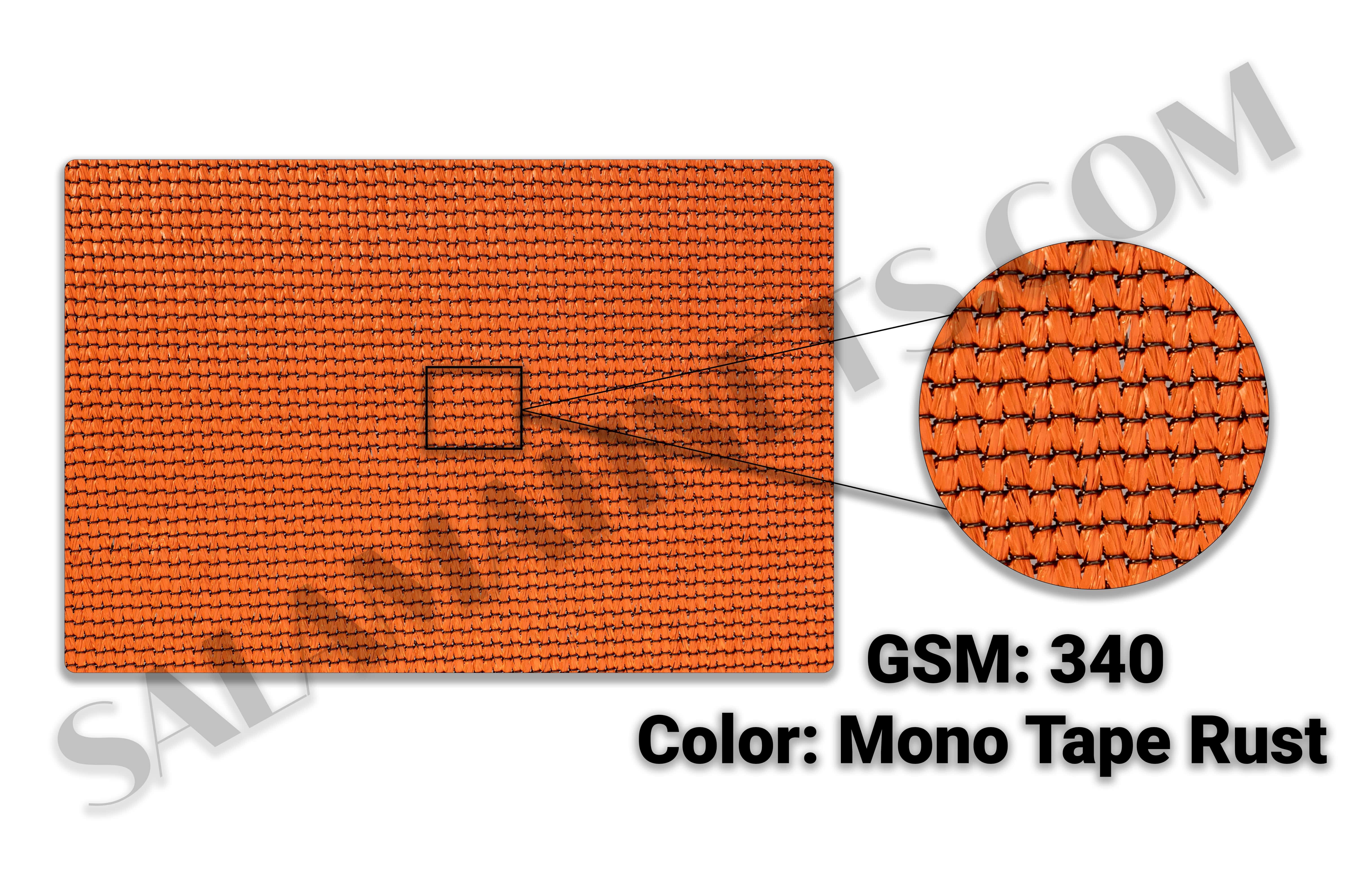 Salamah Agro Mono Tape Rust Shade Net | 340 GSM