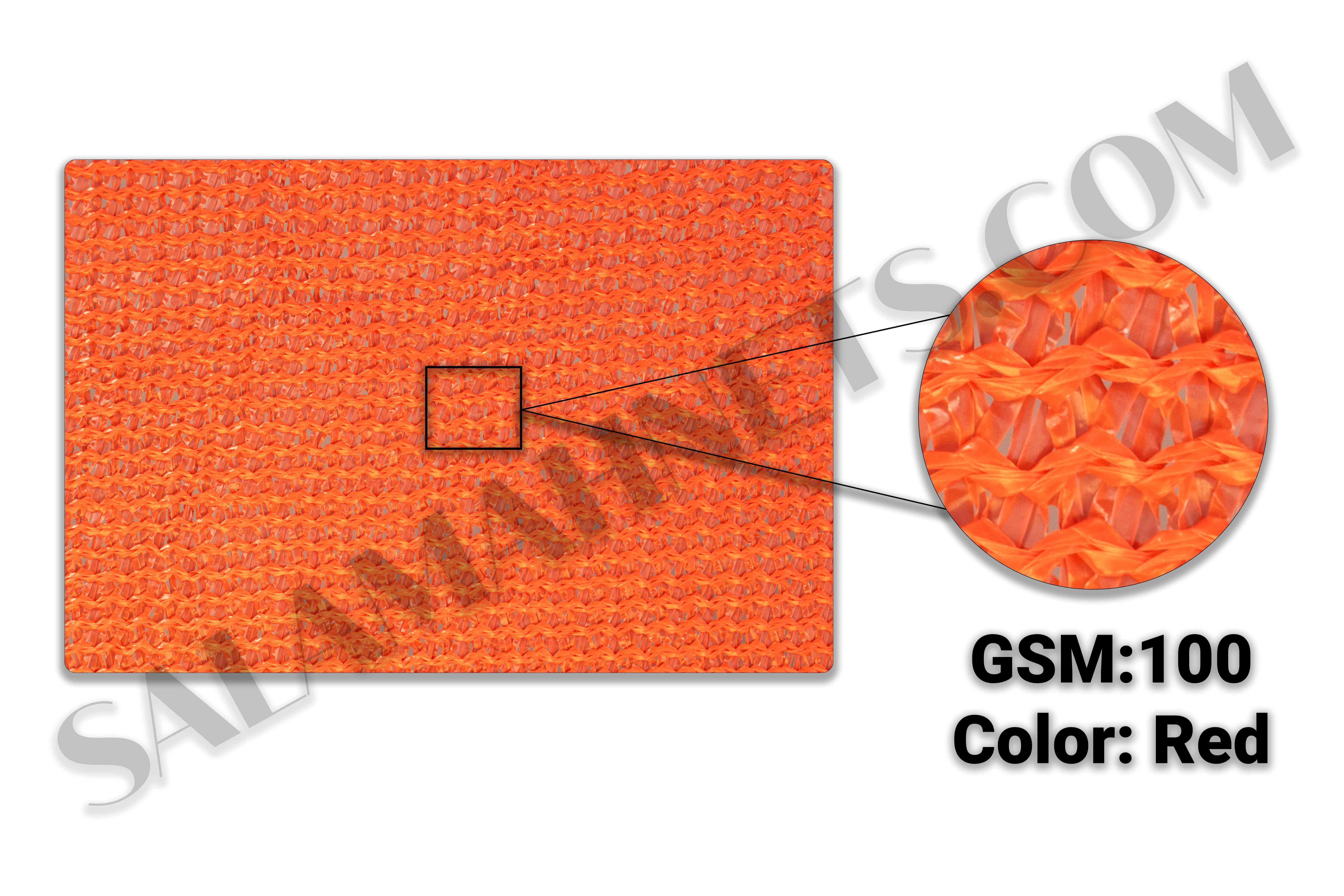 Salamah Agro Red Tape Shade Net | 100 GSM