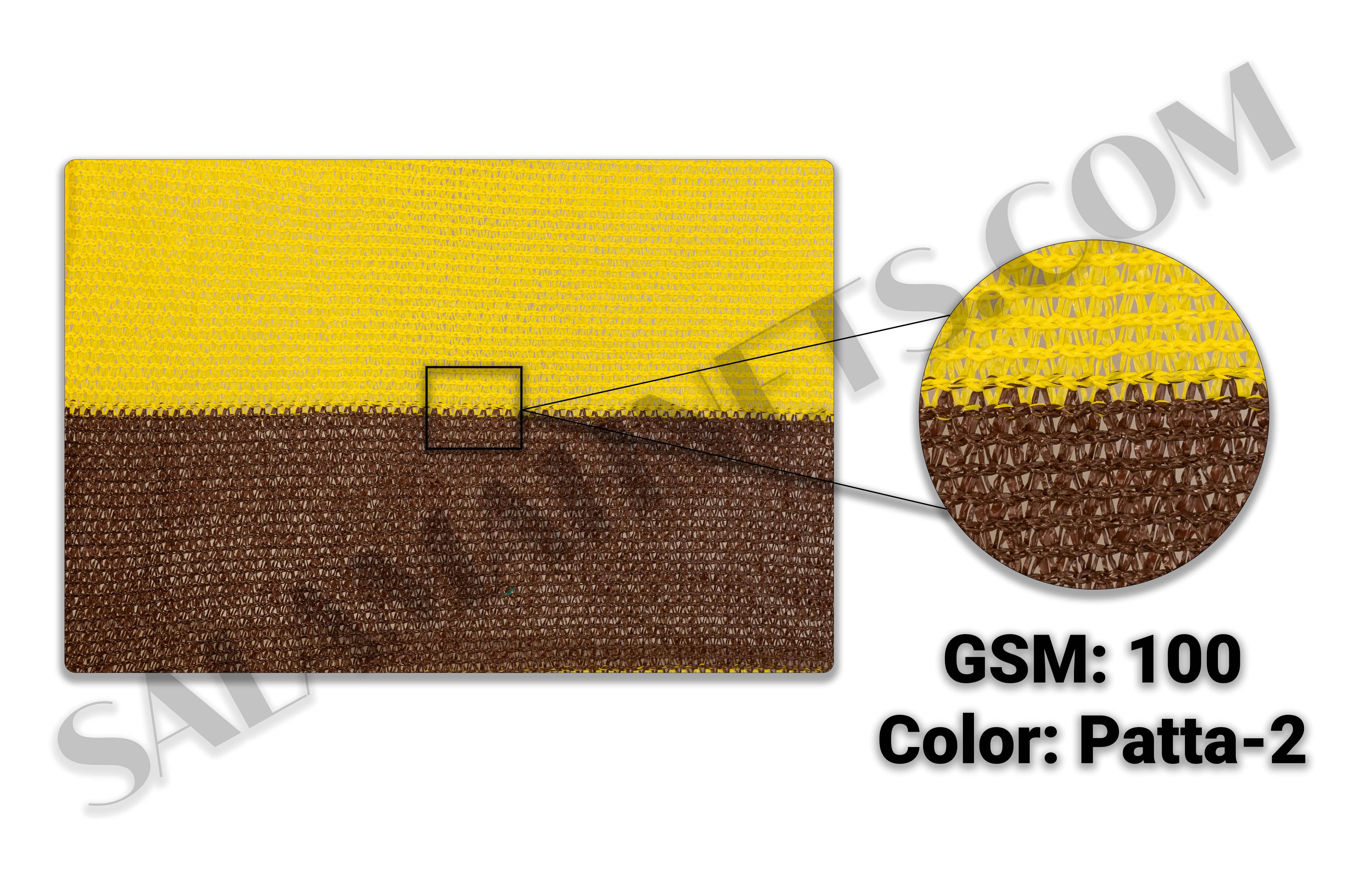 Salamah Agro Shade Net - Patta Yellow X Brown