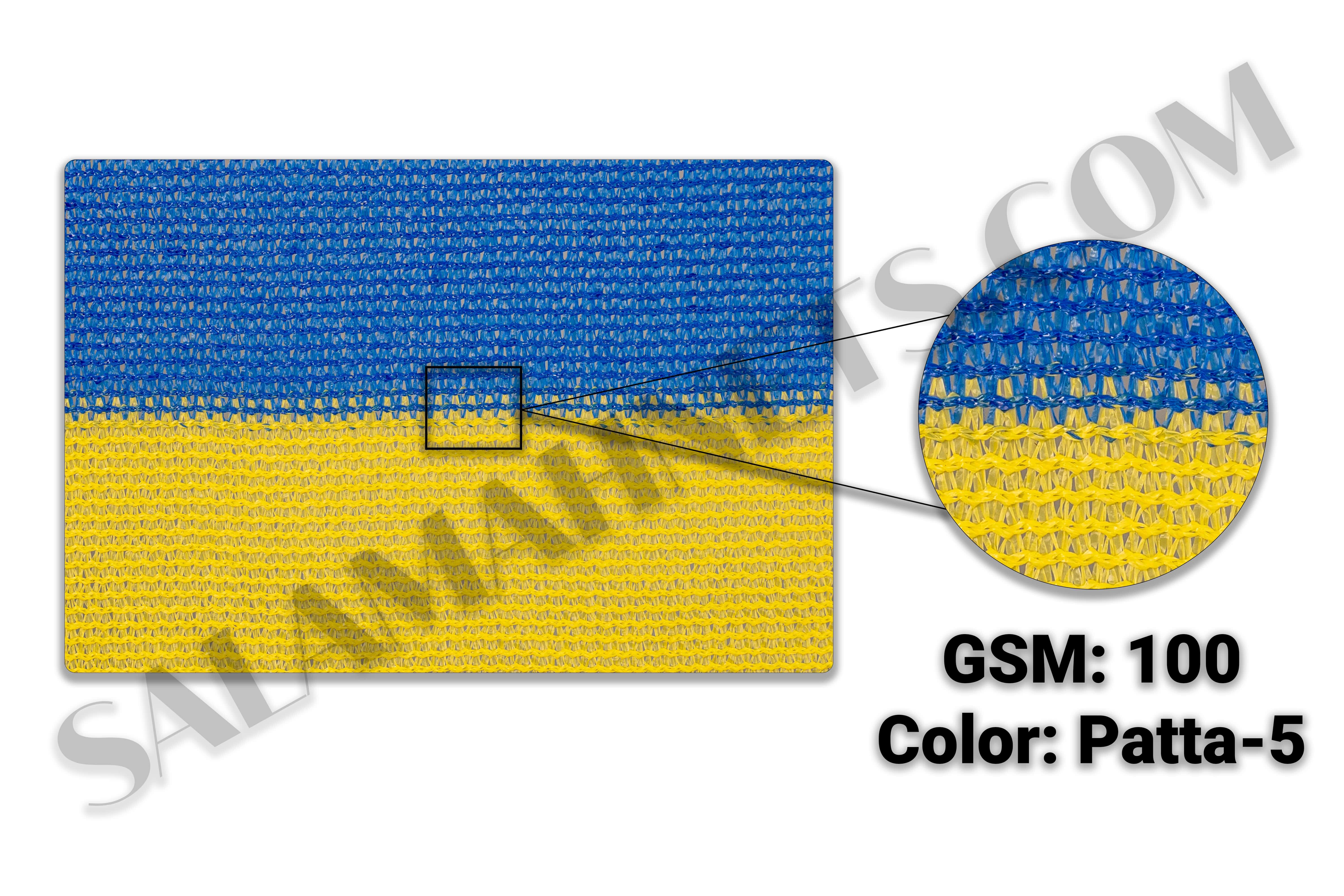 Salamah Agro Shade Net - Patta Blue X Yellow