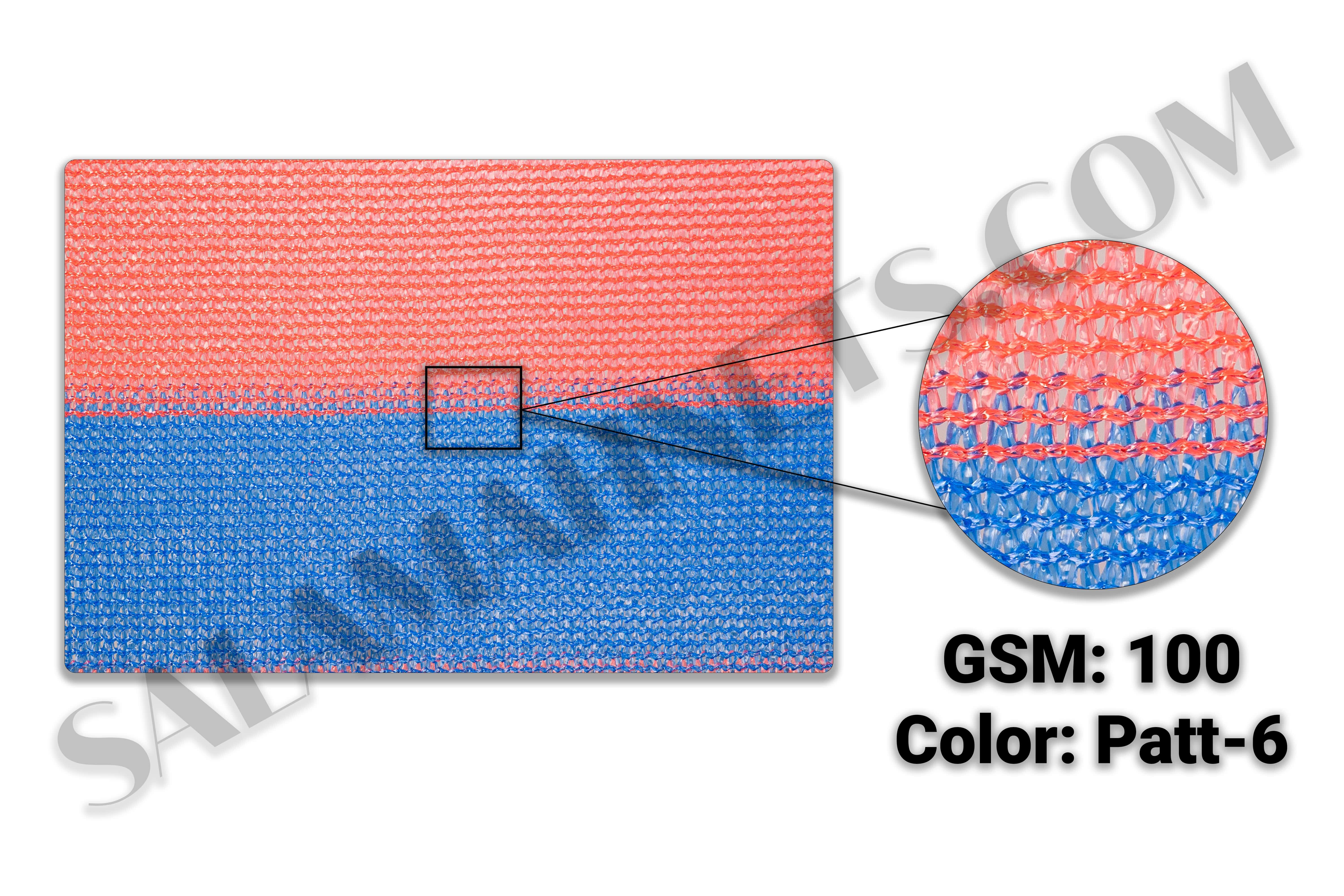 Salamah Agro Shade Net - Patta Orange X Blue