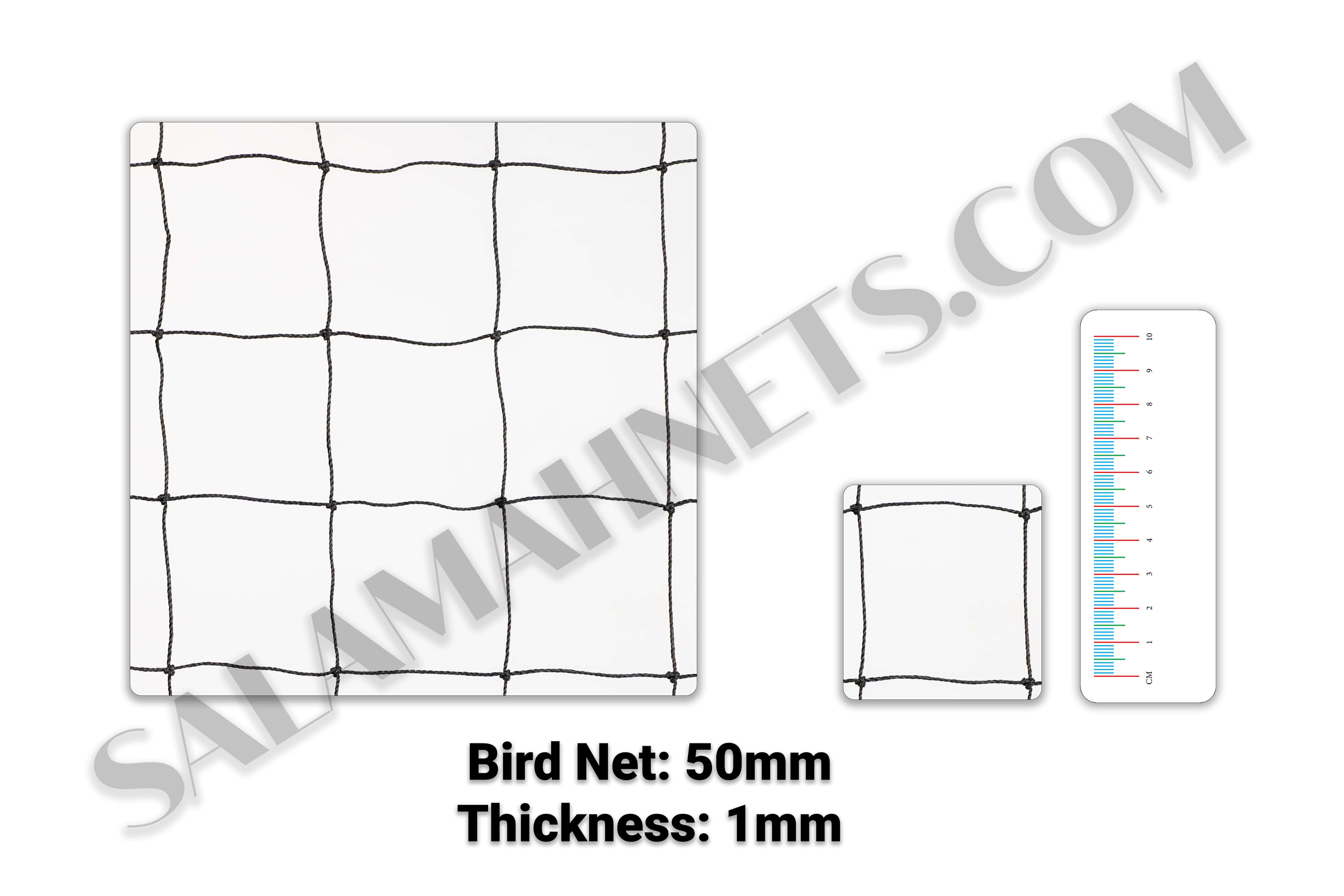 Salamah 50MM HDPE Bird Net | 1MM Thickness