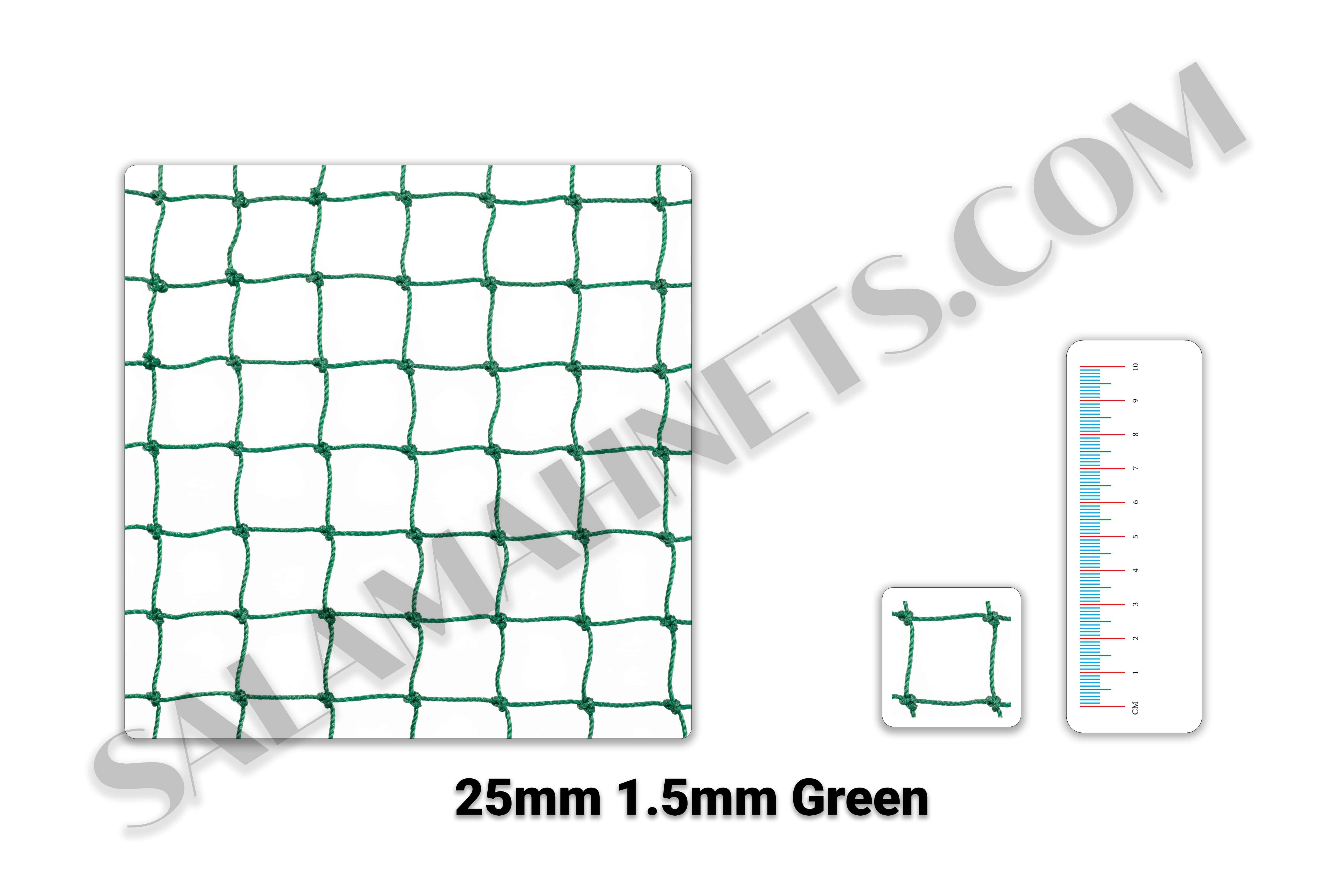 Salamah 25MM HDPE Twisted Net | 1.5MM Thickness | Top Net Cover