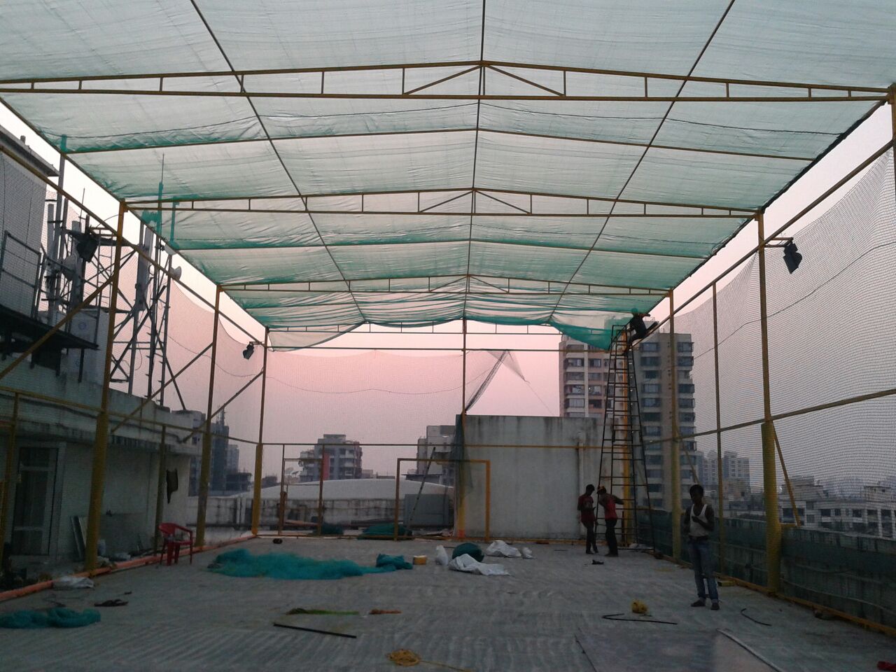 top roof football net