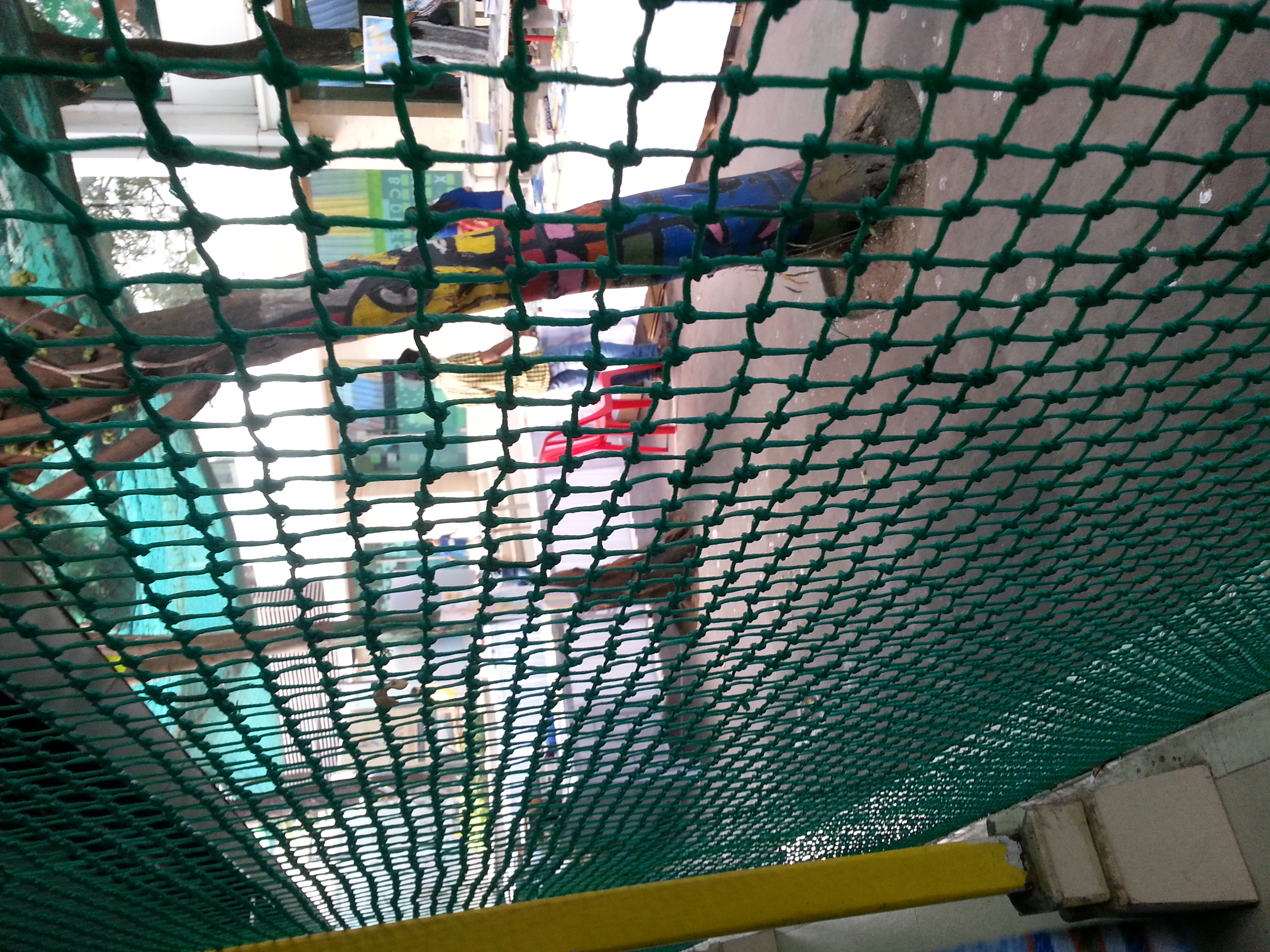 Nylon net for football fencing