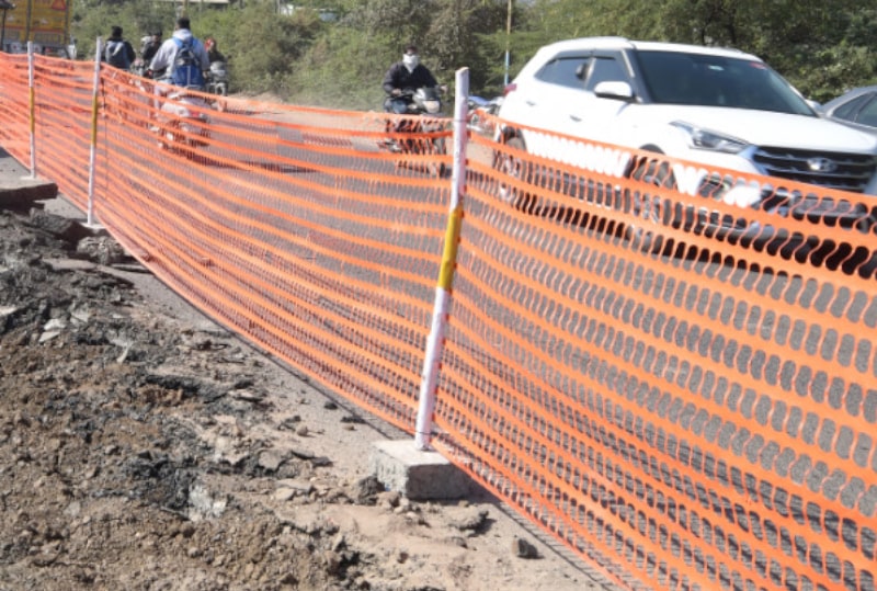 barricade net for road construction
